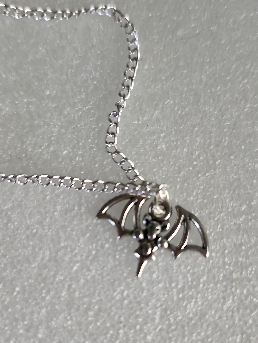 Silver Bat Charm Bracelet / Anklet - Gothic Women's Jewelry